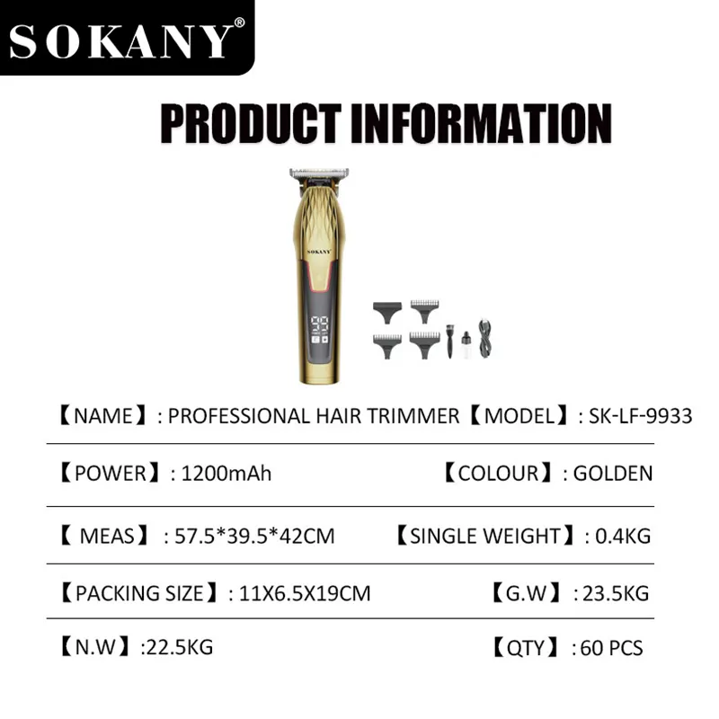 Facial Hair Trimmer Full Payment Before Shipment (30% in Advance Beauty & Personal Care Wholesale - SOKANY 4