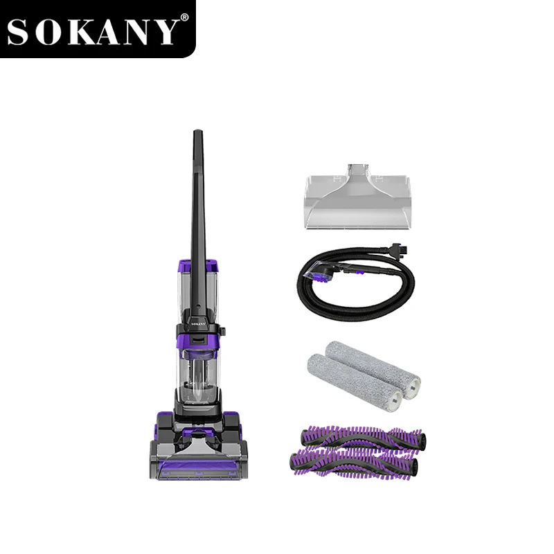 فرش شوی چند منظوره SOKANY SK-13023 با محافظ کلاچ، خشک کن با هوای گرم، مخازن و غلتک های جداشونده 1