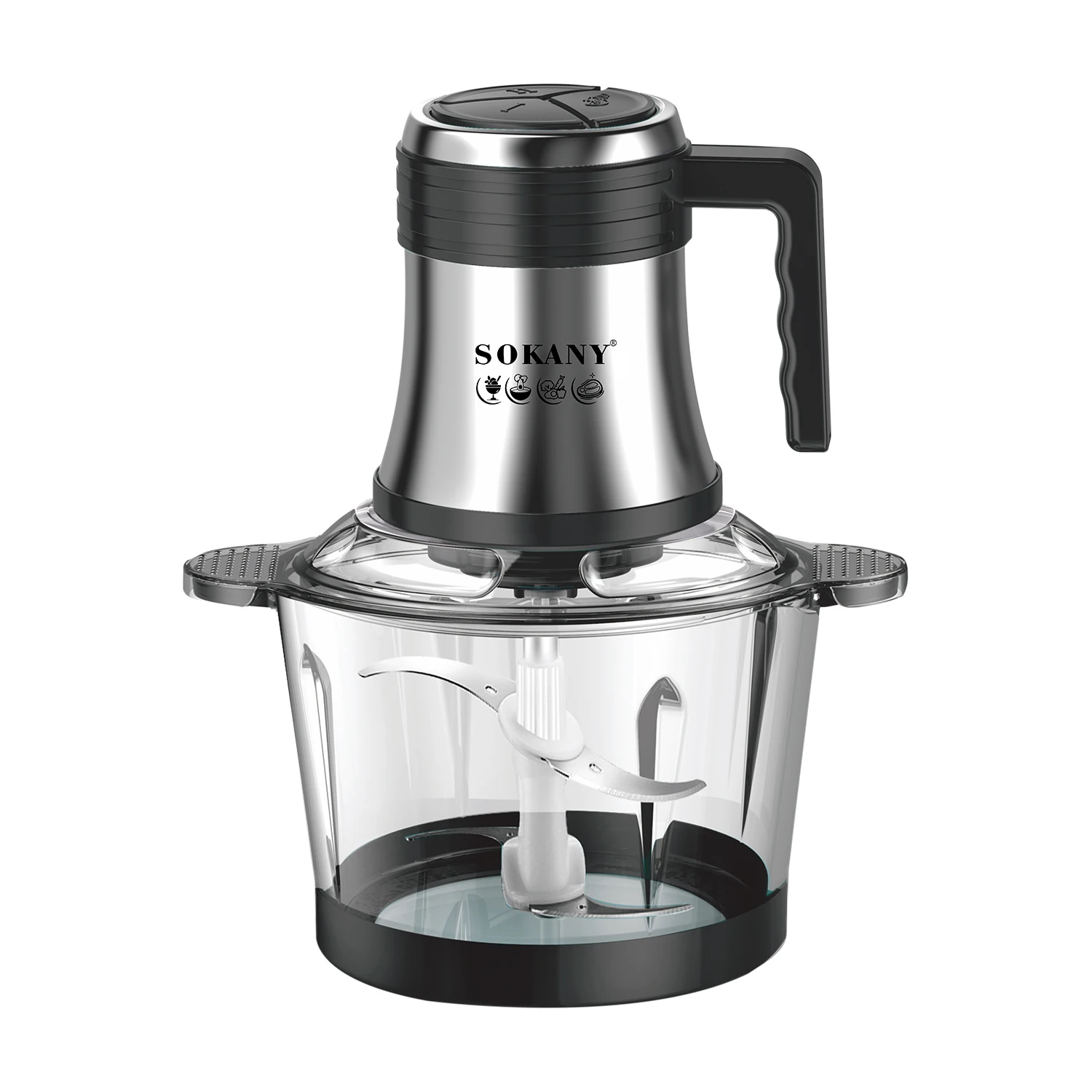 キッチン家電 Sorabin SK-7026SOKANY SK-7026 Electric Chopper With 800W Power And 3L