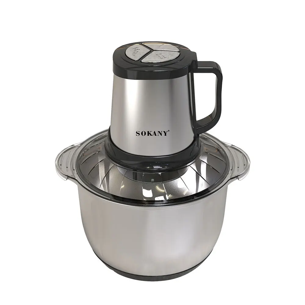 SOKANY SK-7015 мошини суфтакунандаи барқии аз пӯлоди зангногир бо зарфияти 5 л ва 3 суръат 1