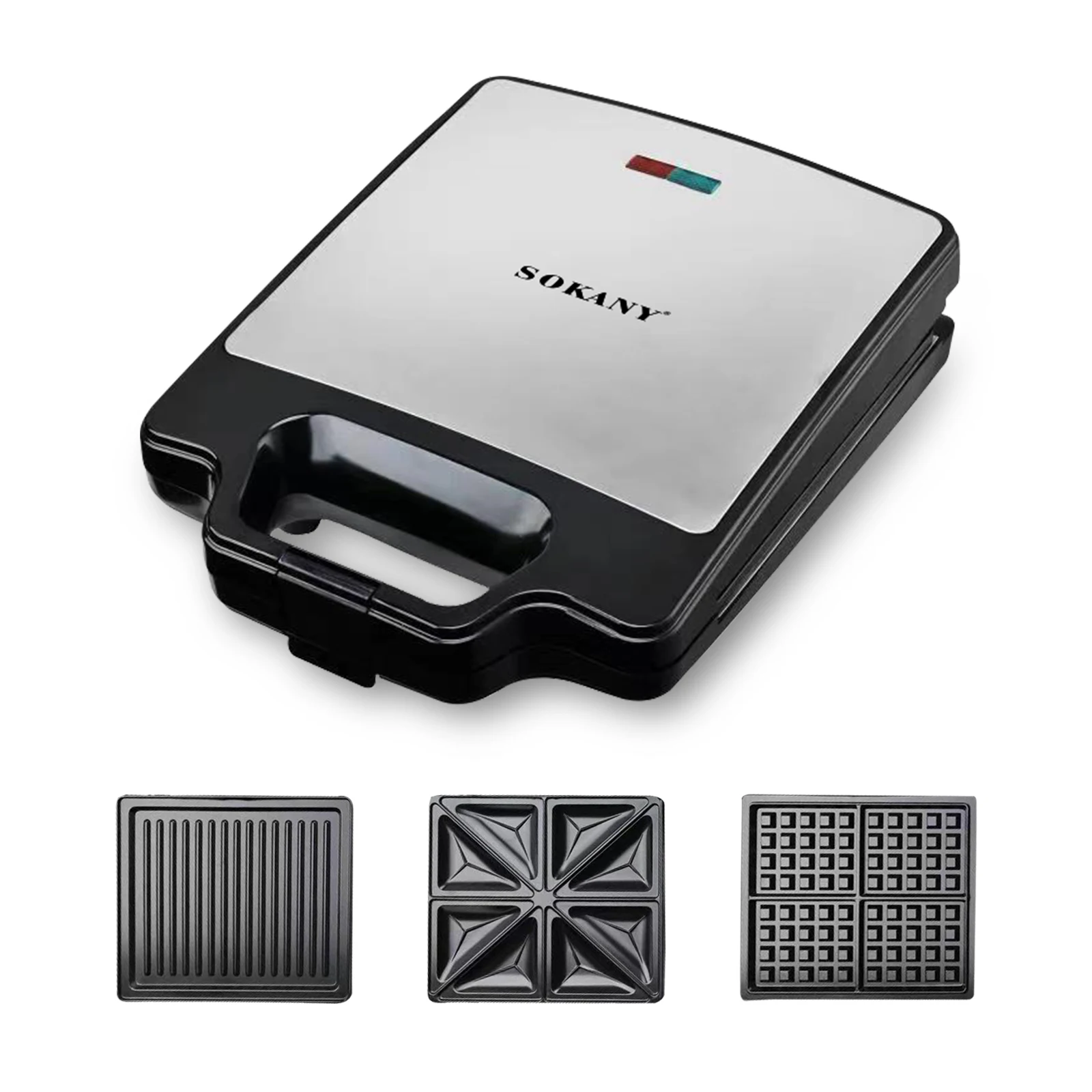 SOKANY SK-BBQ-852 Ыстыққа төзімді пластик корпусы бар жабыспайтын гриль 1