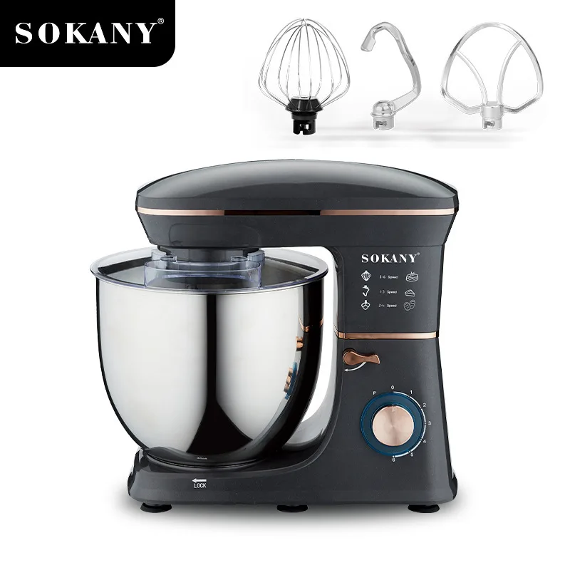 SOKANY SK-05001 6 жылдамдықты 11 л сыйымдылығы және импульстік функциясы бар тұғырлы араластырғыш 1