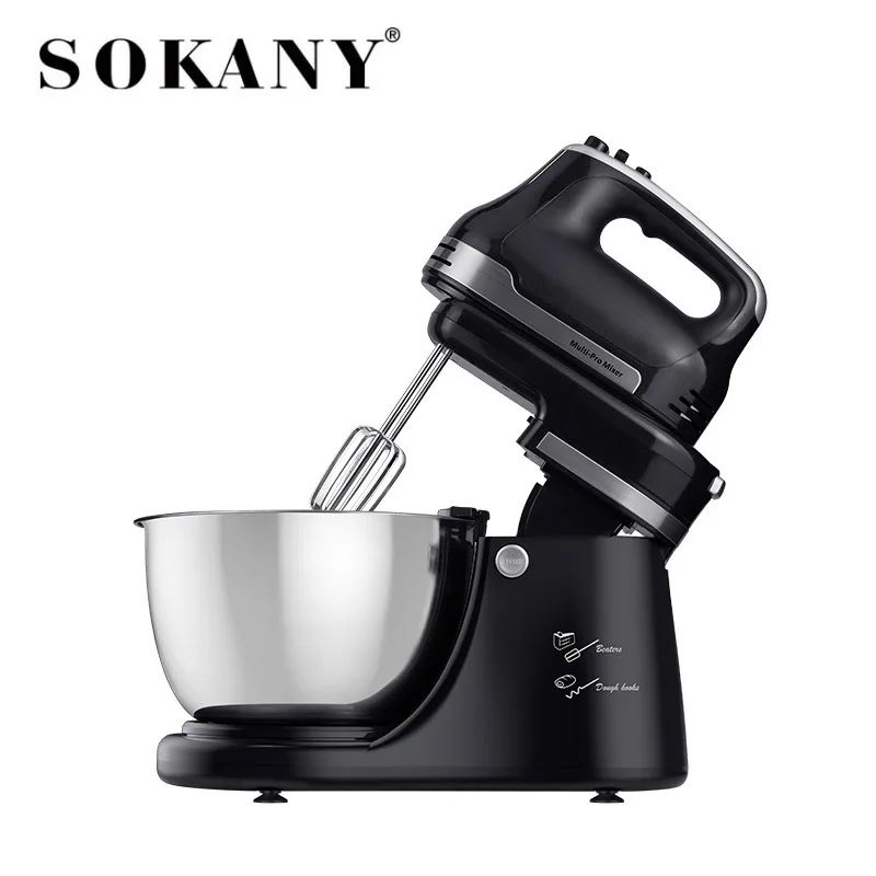 SOKANY KF-9521 Yoğurma Maşını 4.2L Fırlanan Paslanmayan Polad Qab və 800W Gücü ilə 1