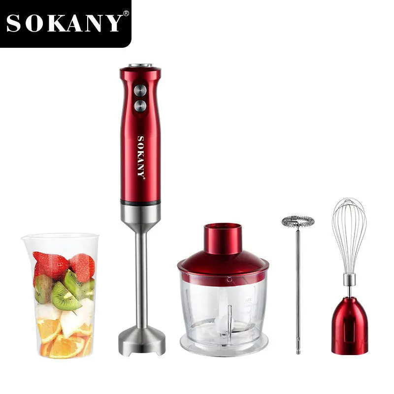 Processador de alimentos multifuncional SOKANY SK-DD-1808 com potência de 600 W e lâmina de aço inoxidável 1