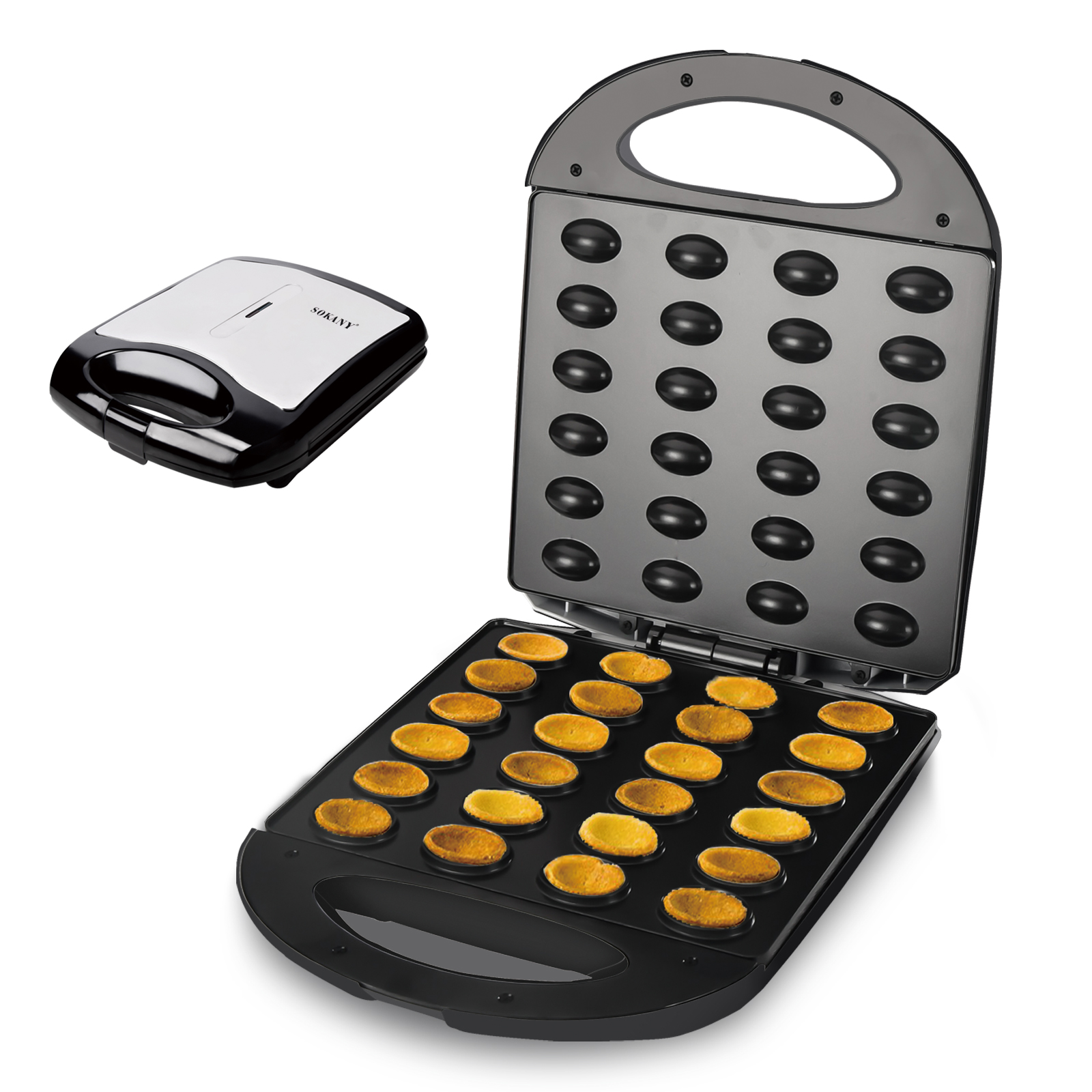 SOKANY HY-711 Nut Maker with Non-Stick Coated Heating | 24 Nut Grinding ...