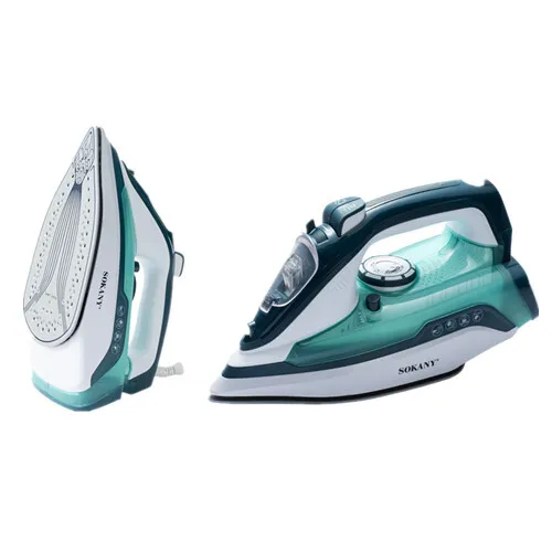 SOKANY SK-YD-2093 Steam Iron with Ceramic Soleplate,300ml Water Tank,and 3-Line Steam Output 1