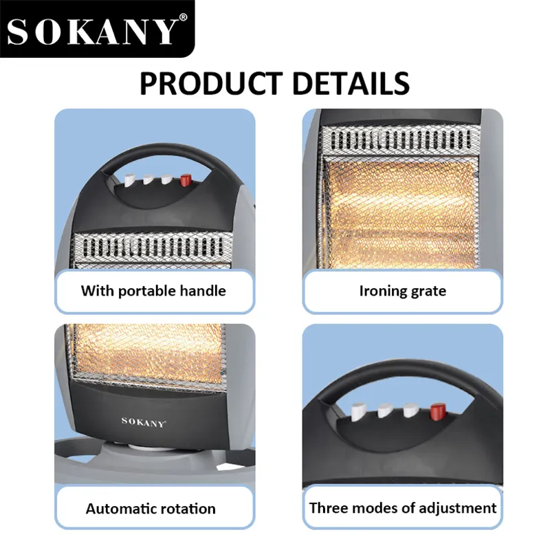SOKANY პორტატული ელექტრო გამათბობელი SOKANY პორტატული ელექტრო გამათბობლების ქარხანა 4
