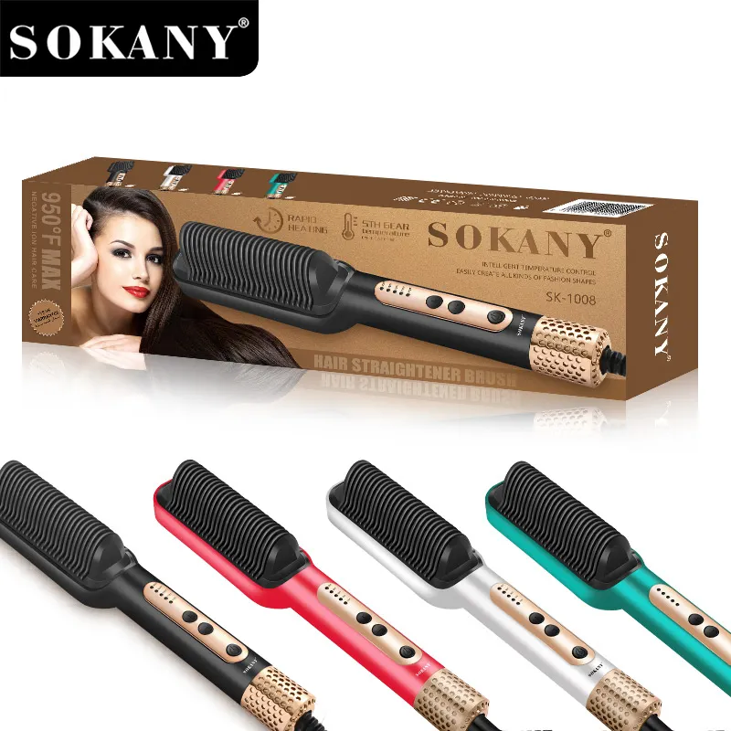 SOKANY Hair Straightener Brush Company and the Rest Payment Before Shipment.) Hair Straightener Brush Company Wholesaler 4