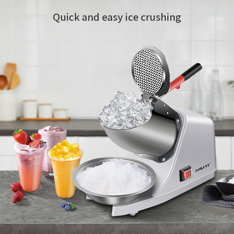 SOKANY SK-777 Vertical Ice Crusher - 260W Silent Motor, 500g, 50dB