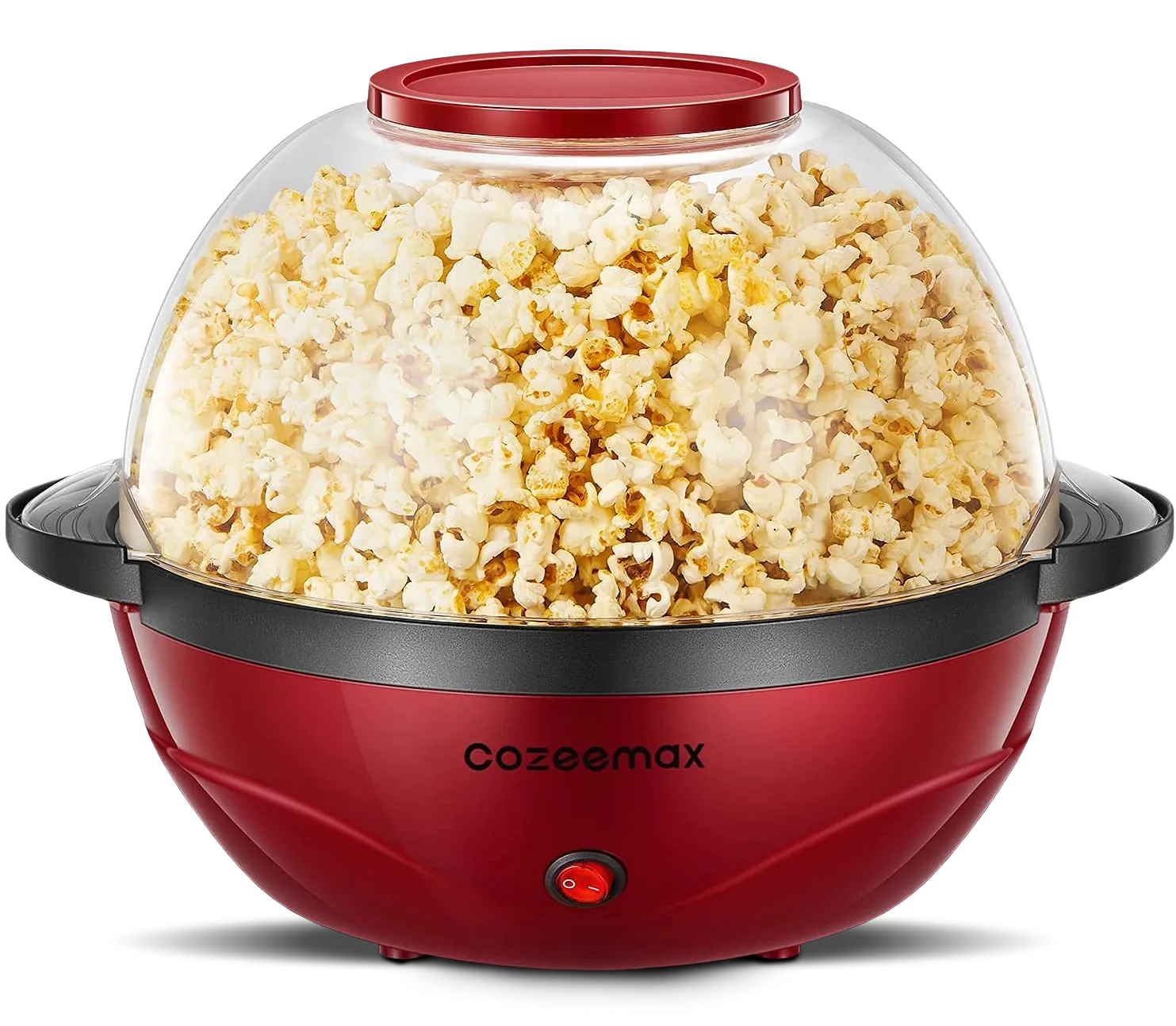 SIKITUT Machine à Pop-Corn 5L - Avec Agitation Motorisée, Anti-Adhésif, Idéale Pour La Maison
