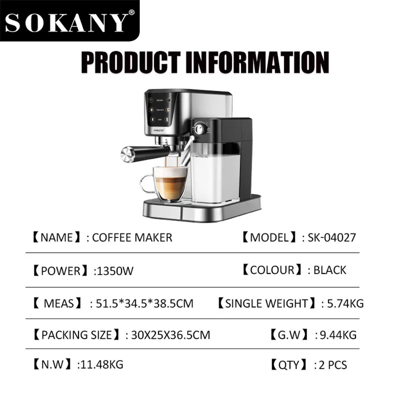 SOKANY Wholesale Coffee Maker Price List 5