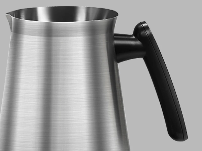 Caffettiera Turca In Acciaio Inossidabile 350 Ml – Pentolino Multiuso Con Manico In Legno Per Sciogliere Burro E Riscaldare Latte - 5