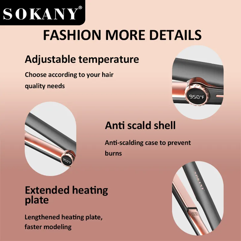 Hair Straightener Supplier EXW Yiwu by SOKANY 4