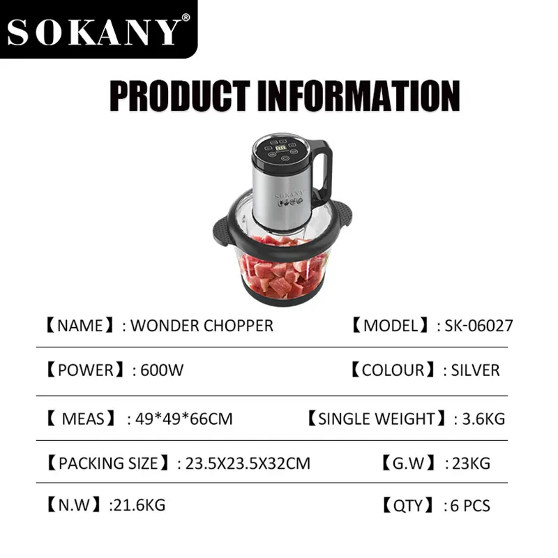 SOKANY Small Home Appliances Price List 5