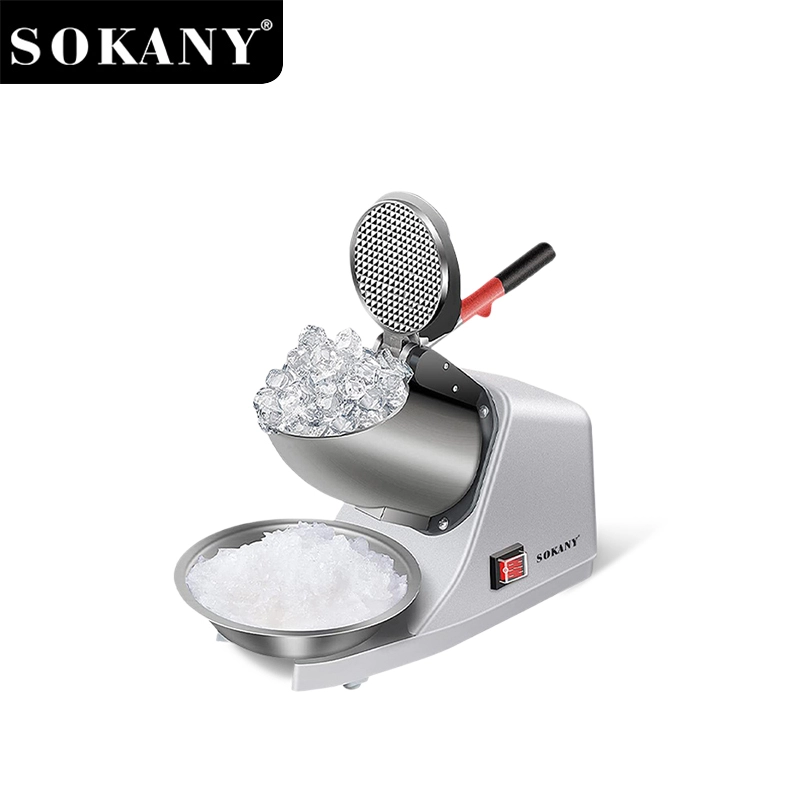 かき氷機 ICE SLICER / CRUSHER SOKANY SK-777 Vertical Ice Crusher - 260W Silent Motor, 500g, 50dB
