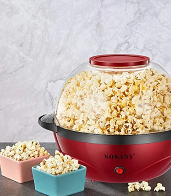 AY HEATER Popcorn Maker Kookplaat Pop Popcorn Popper Hand Roeren Fornuis Waterkoker Popcorn Popper Plastic Handvat - Roestvrij Staal Kachel