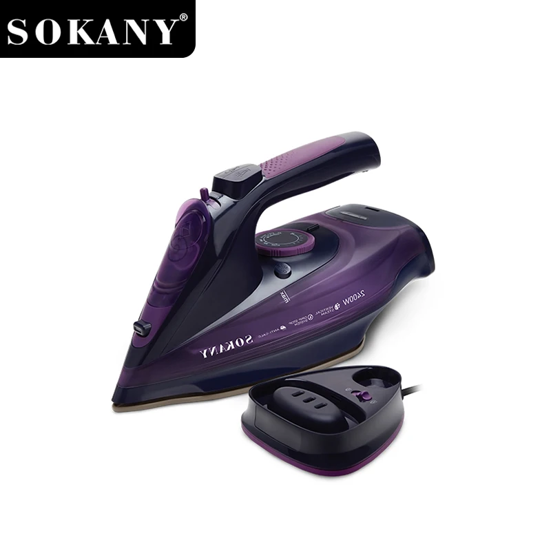 SOKANY AJ-2085 Wireless Iron with Adjustable Thermostat & Safety Protection 1