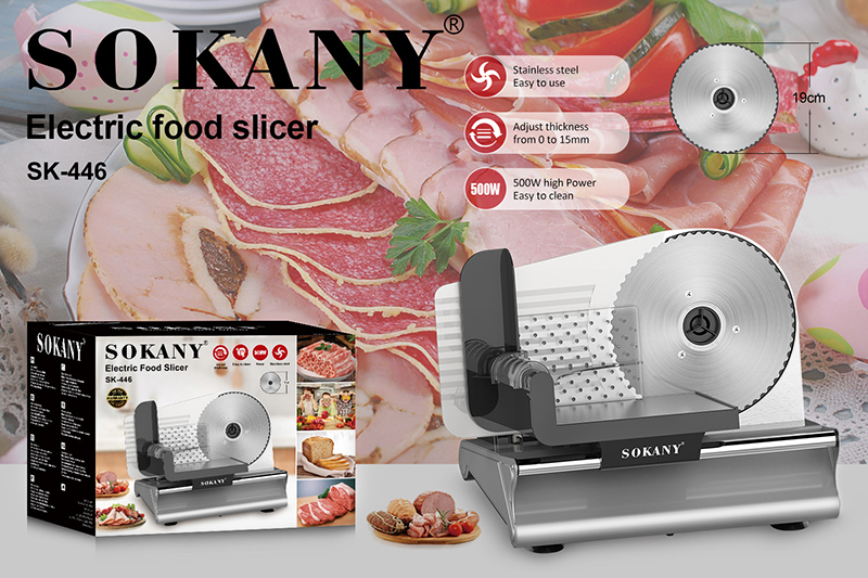 SOKANY 電動フードスライサー SK-446 SOKANY Custom Stainless Steel Electric Food Slicer Factory