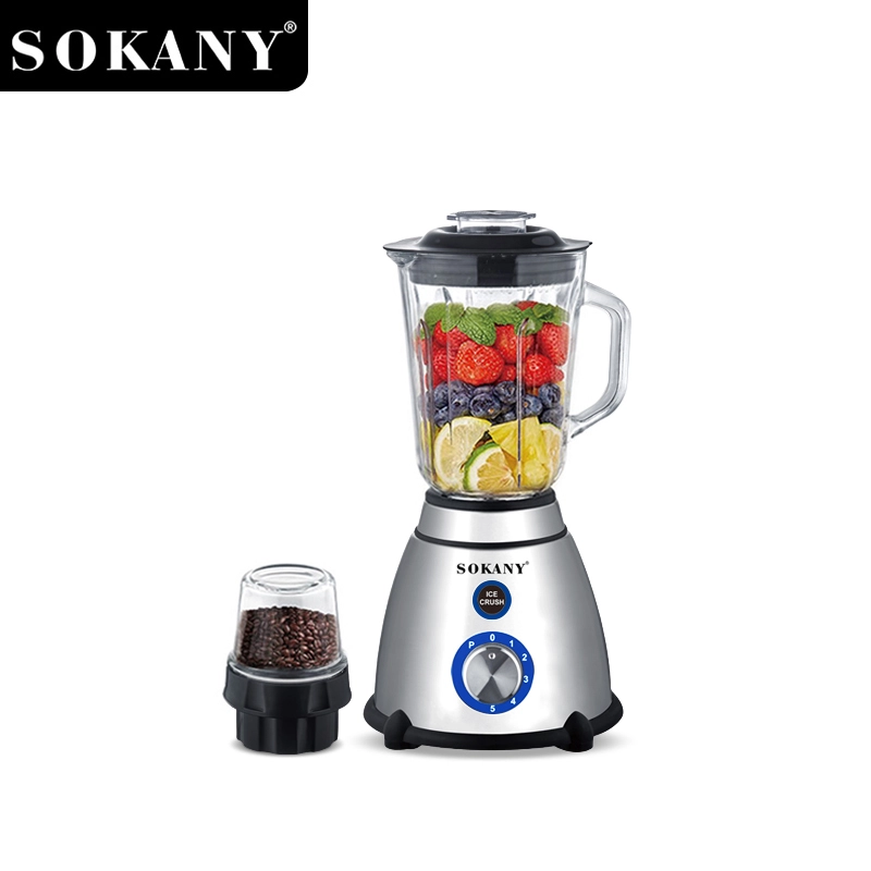 SOKANY SK-03031 მრავალფუნქციური ბლენდერი 800 ვტ ბლენდერი 5 სიჩქარიანი <000000> 1.5ლ შუშის ჭიქით 1