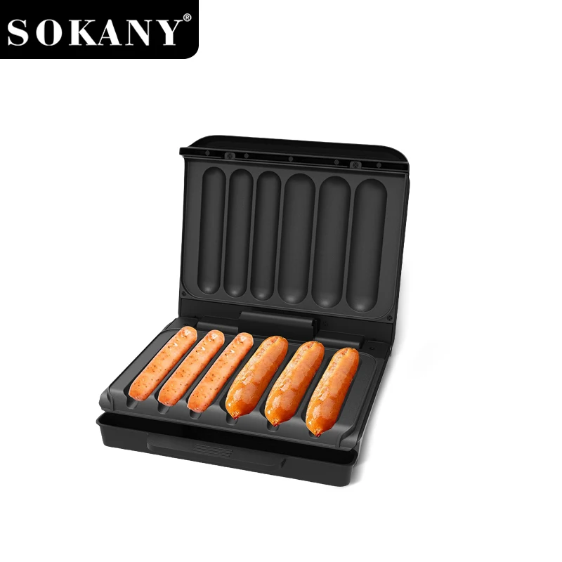 SOKANY SK-08129 Teflon Coated Bakelite Corn Dog Maker - 850W Fast Heating 1
