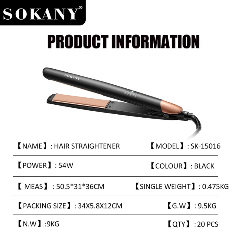 Best Hair Straightener Free Training Service Products Wholesale - SOKANY 4