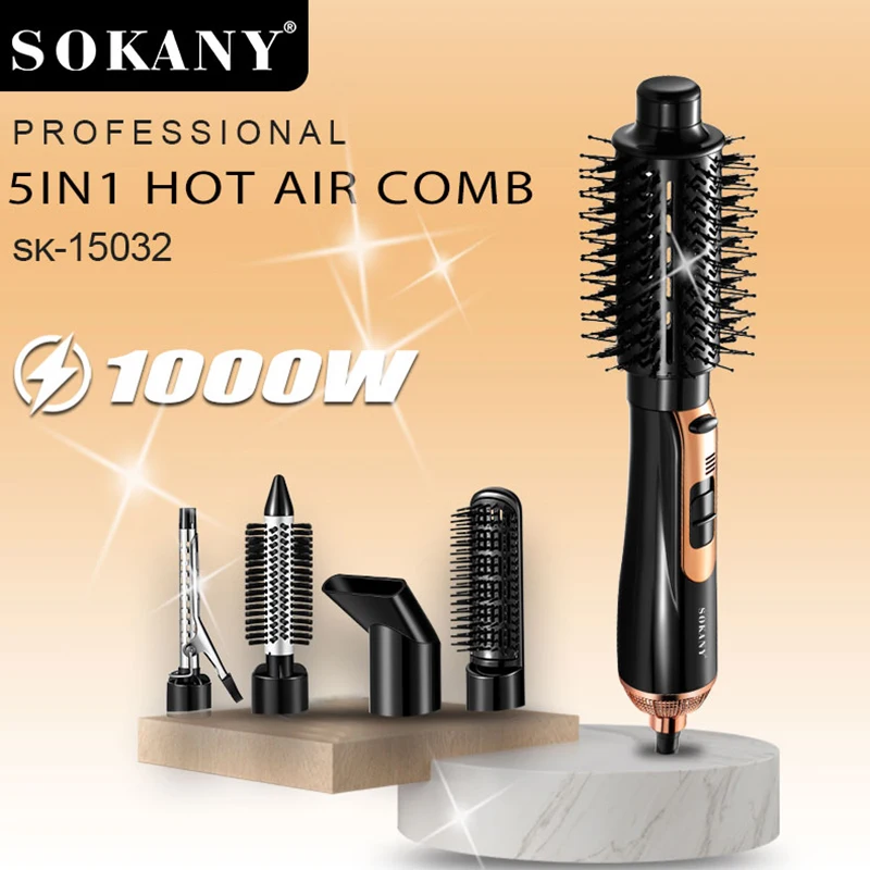 SOKANY - 1000W 5-in-1 Hot Air Comb Manufacturer & Supplier
