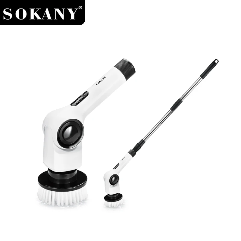 Sokany SK-13058 8-IN-1 электрлік таза щеткасы 2000 мА, батареямен және 3 жылдамдықты айналдырумен 1
