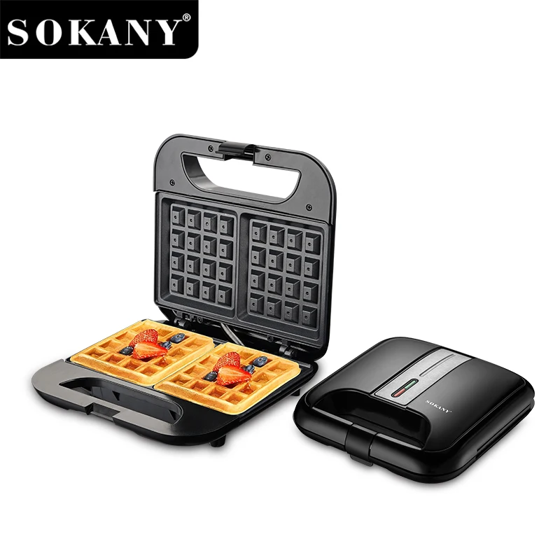 SOKANY  SK-08070 750W Portable Waffle Maker with Non-Stick Coating and Heat-Resistant Body 1