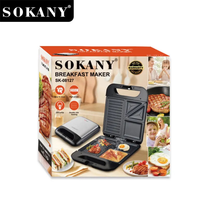 Sandwich Maker Factory and the Rest Payment Before Shipment.) Sandwich Maker Wholesale - SOKANY 5