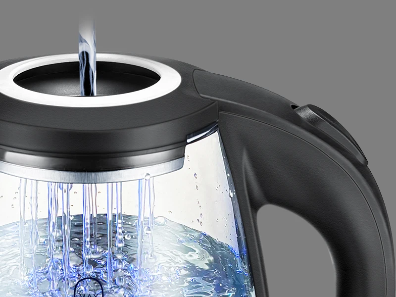 Alessi Bollitore elettrico Plissé MDL06 B 1,7L Nero