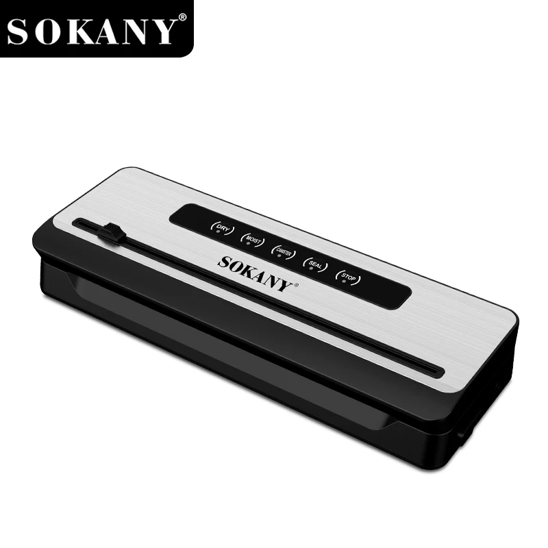 SOKANY  SK-13076 200W Stainless Steel Vacuum Sealer with Dry＆Wet Mode 1