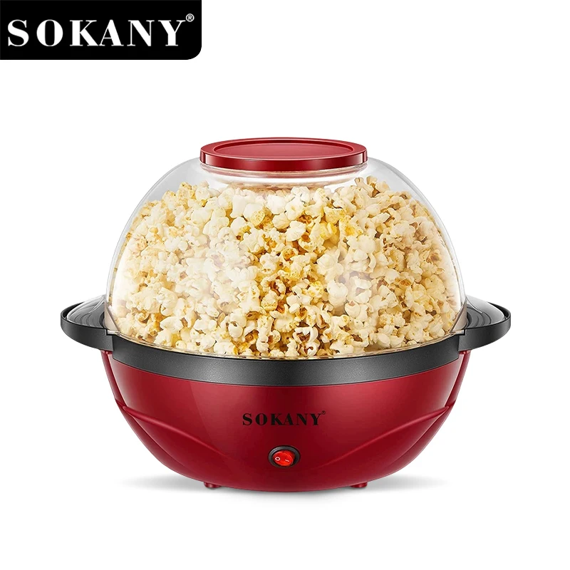 SOKANY SK-905 Popcorn Maker with Removable Non-Stick Plate and Dishwasher Safe Design 1