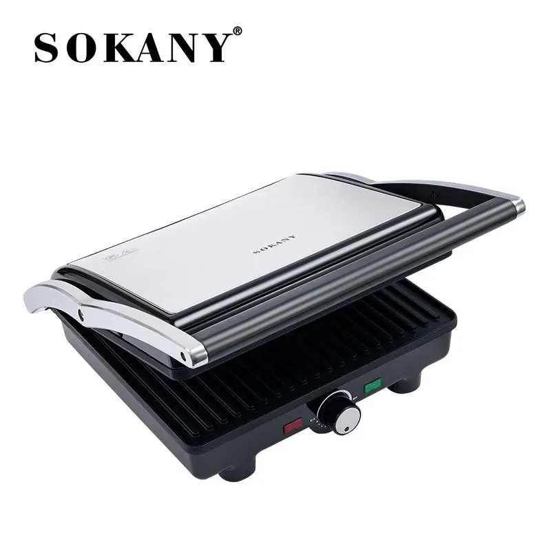 SOKANY KJ-226B Elektrikli Qril 2000W Güclü və Yapışmayan Qapaqlı Plitələr 1