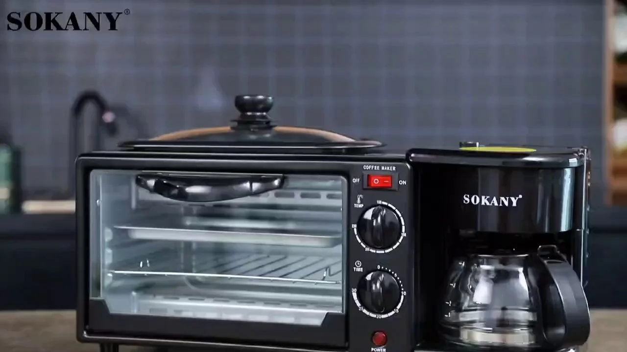 SOKANY SK-145 Multifunctional Electric Oven with Coffee Maker and