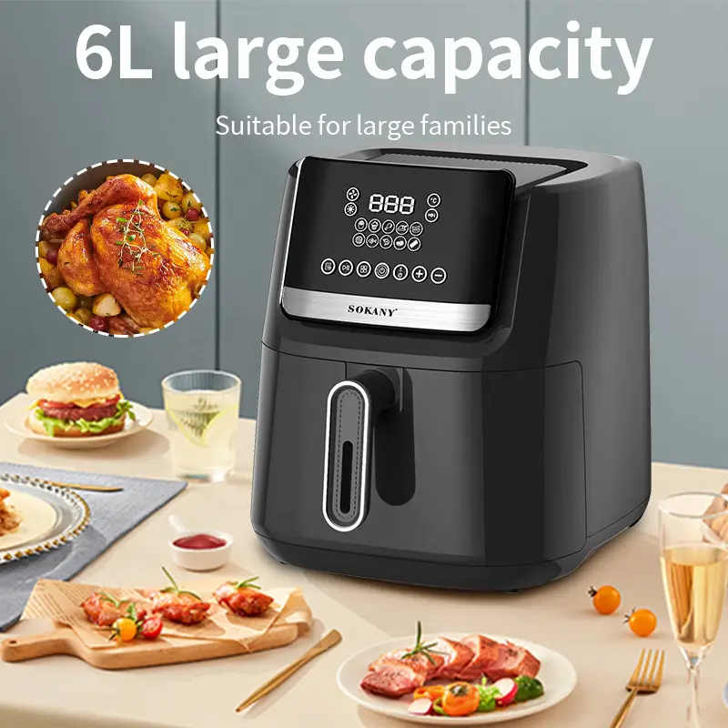 SOKANY White Air Fryer Overheating Protection White Air Fryer Wholesaler 4