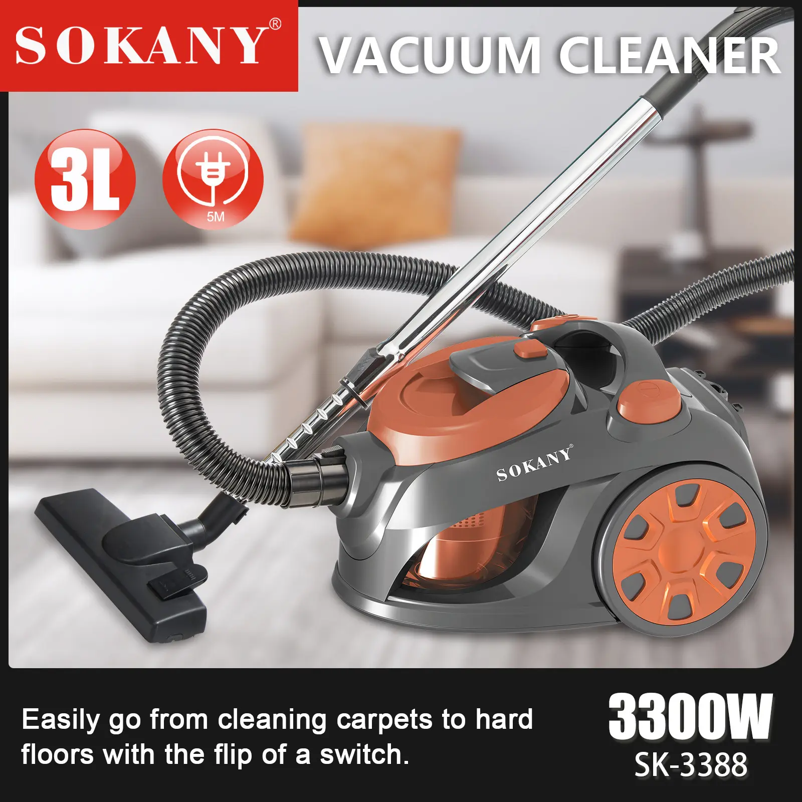 Vacuum Cleaner Brands and Price 5m Cord with Retractable Function for Easy Storagesupply 2