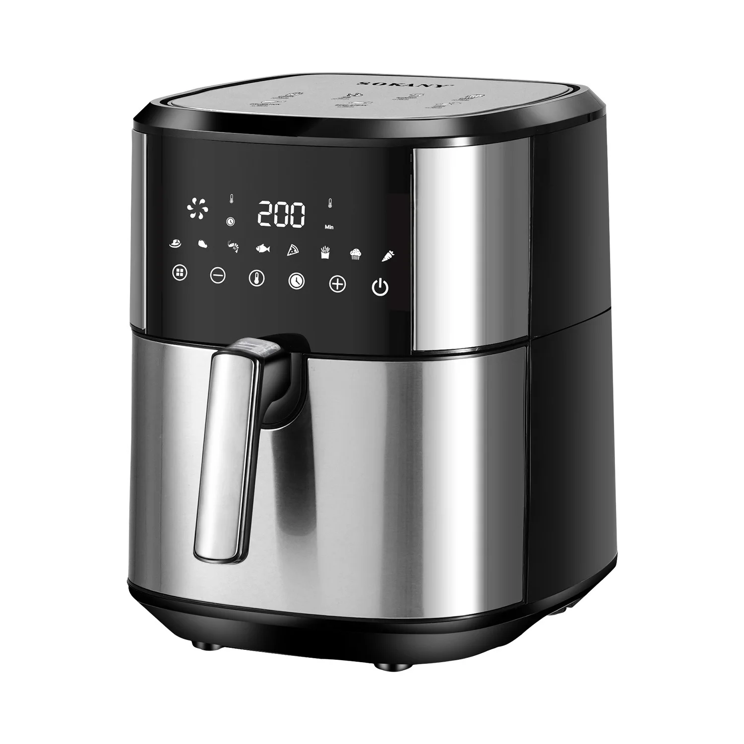 SOKANY SK-10043 ჰაერის ფრიერი რეგულირებადი ტემპერატურისა და გადახურებისგან დაცვით 1