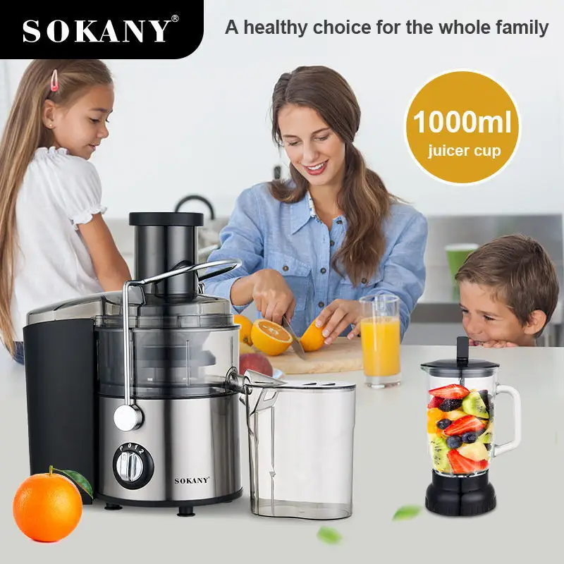 SOKANY SK-4009 Juicer: 4-in-1 Multifunction with 800W Motor