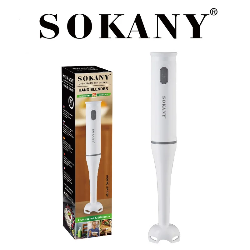 SOKANY SK-1709 Əl Blenderi 2 qatlı Paslanmayan Polad Bıçaqlı və 200 Vt Güclü 1