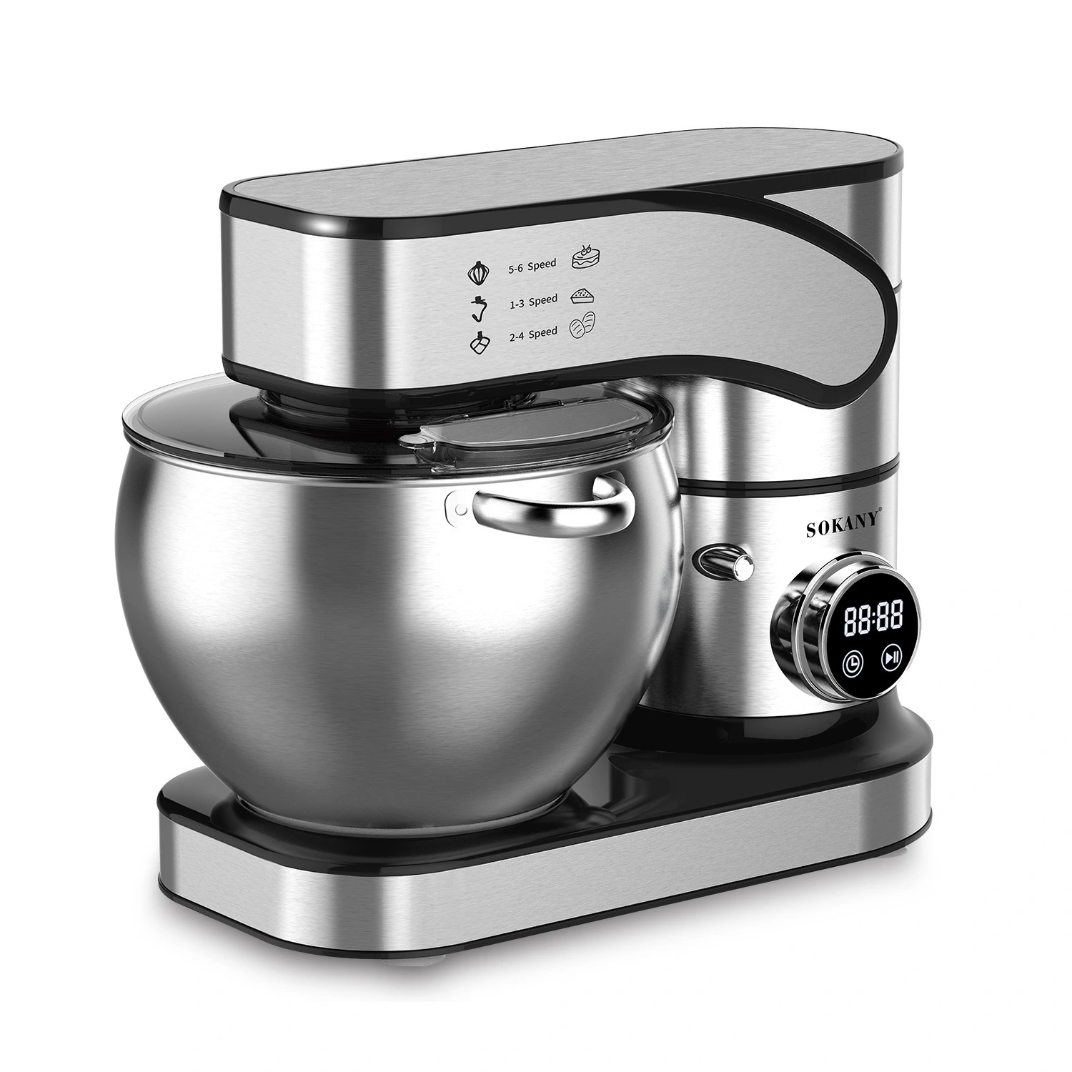 SOKANY SK-05004 Stand Mixer with 12 Speeds 12L Capacity and Pulse Function 1