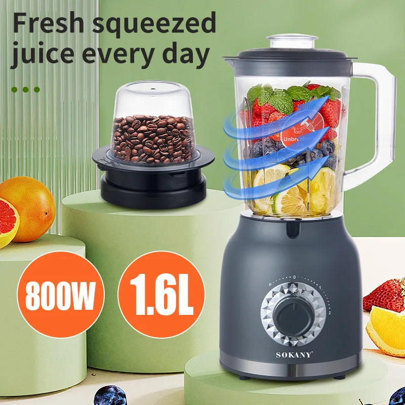 調理器具 Japan  Cooking School SK-30 SOKANY SK-03019 Mixer Blender | Unbreakable Jar | 1.5L Capacity