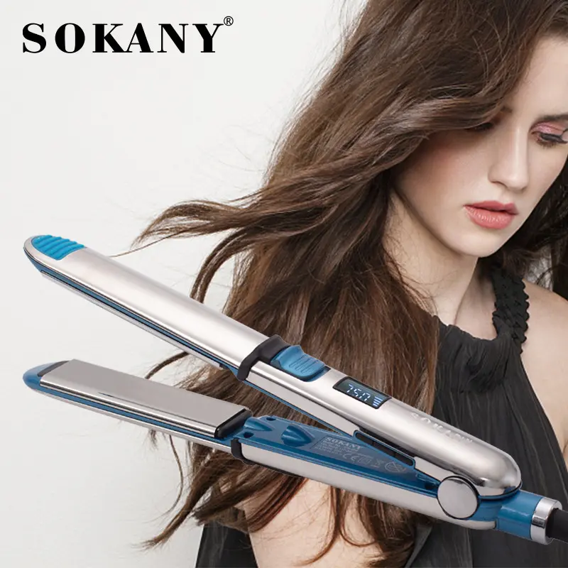 SOKANY Hair Straightener Factory All Stainless Steel Body Suppliers 2