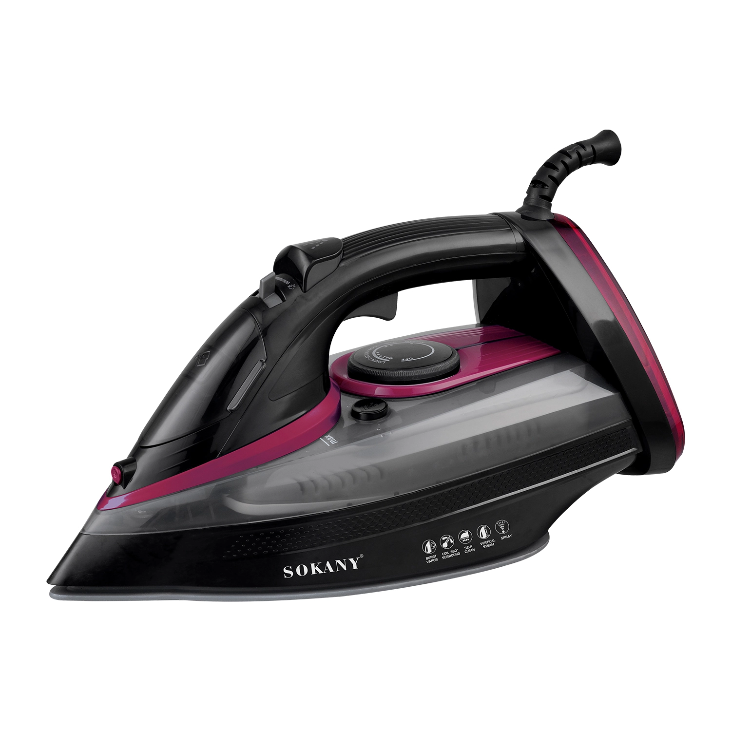 SOKANY SK-11012 бу үтік, табаны керамикалық және 450 мл су ыдысы 1