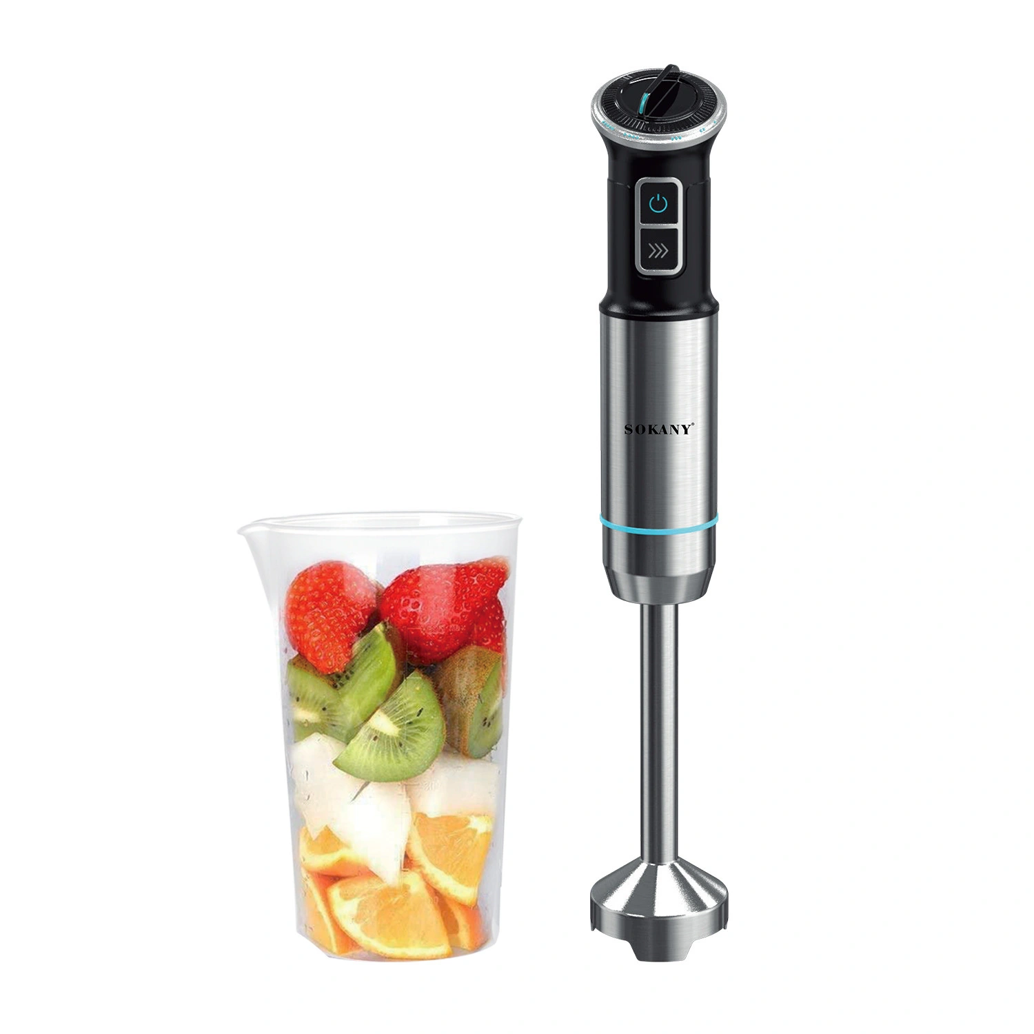 SOKANY SK-02009 1100W Güçte ve Paslanmaz Çelik Bıçaklı Çok Fonksiyonlu Mutfak Robotu 1