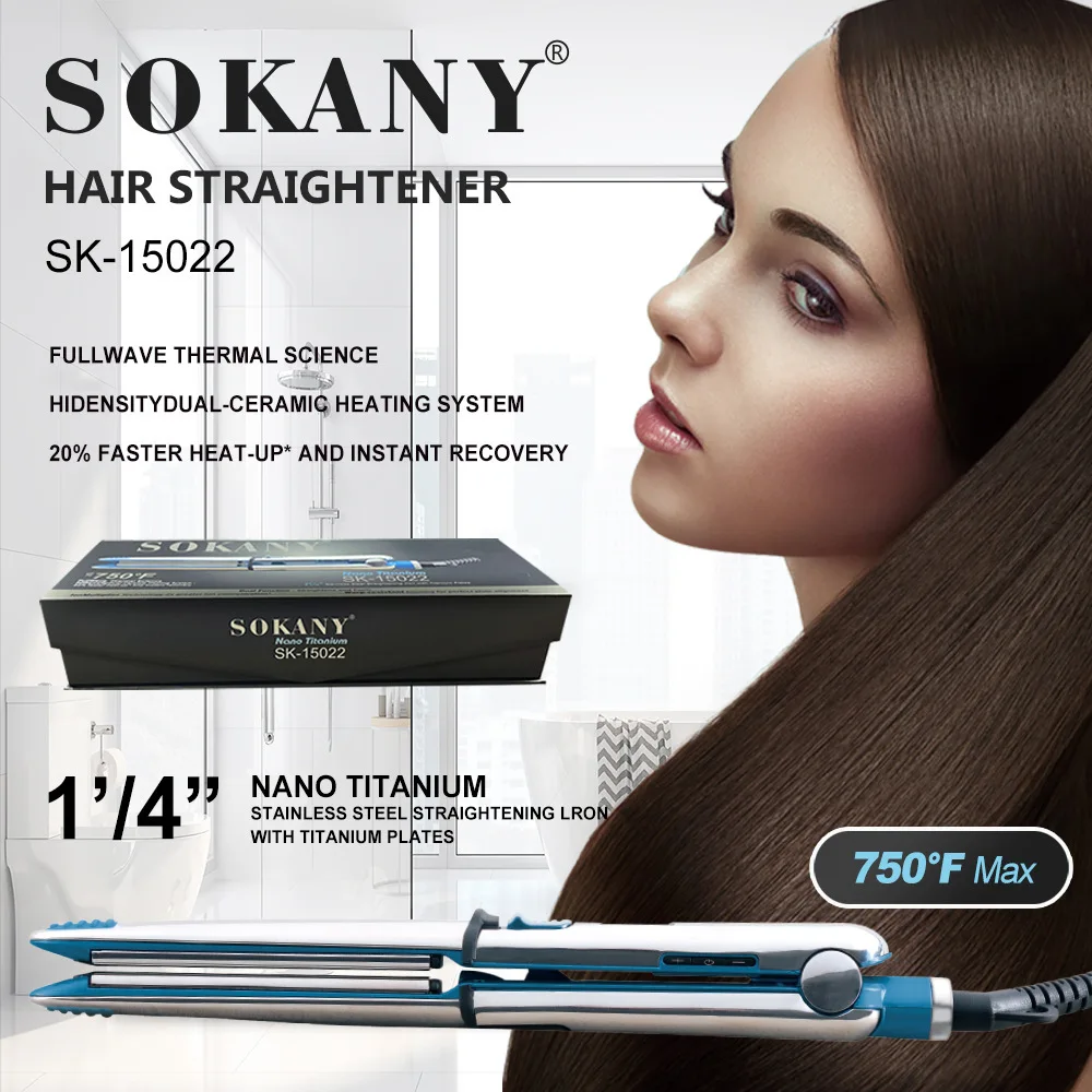 Alisador de cabelo cerâmico SOKANY CS-608 | Aquecedor MCH