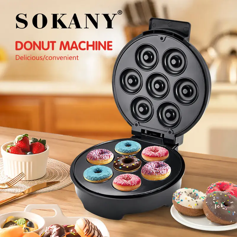 Mini Donut Factory Ningbo-ს არაწებოვანი საფარიანი ფირფიტა მარტივი დასუფთავებისთვის 2