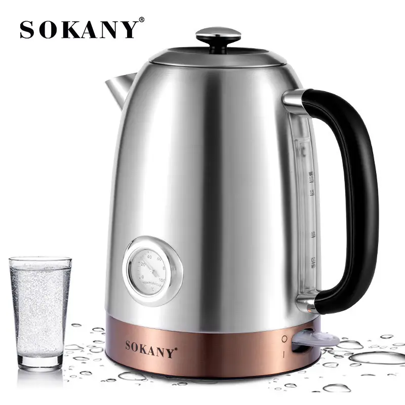 Electric Kettle Manufacturer Not Specified SS304 Stainless Steel Body and Interior Base for Durabilitymakers 2